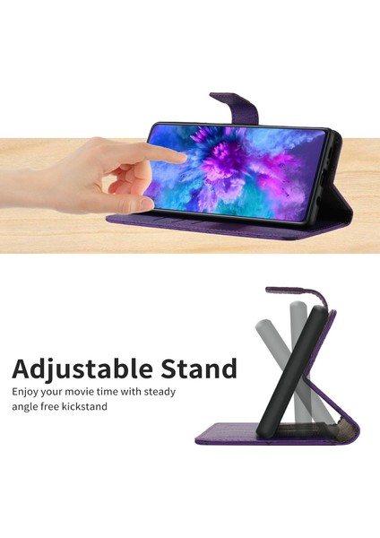 HT06 Xiaomi Redmi 14C 4g Cüzdan Telefon Kılıfı Künye Pu Deri Flip Folio Kapak-Koyu Mor (Yurt Dışından) modelleri