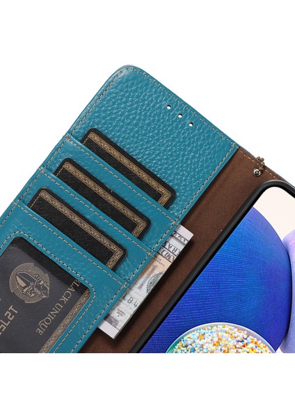 Xiaomi Redmi Note 13 Pro+5g Telefon Kılıfı Cüzdan Kapağı Litchi Doku Rfıd Engelleme-Mavi Için (Yurt Dışından) fiyatları