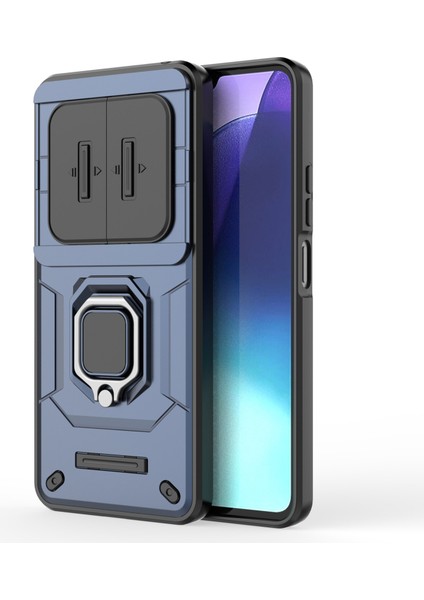 Xiaomi Redmi Için 14C 4g Kılıf Pc+Tpu Lens Kapaklı Kickstand Telefon Koruyucu-Mavi (Yurt Dışından) fırsatları
