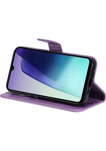 Baskı Çiçek Xiaomi Redmi 14C 4g Kılıf Kedi Ağacı Desen Flip Deri Telefon Kapağı-Açık Mor (Yurt Dışından) fırsatları
