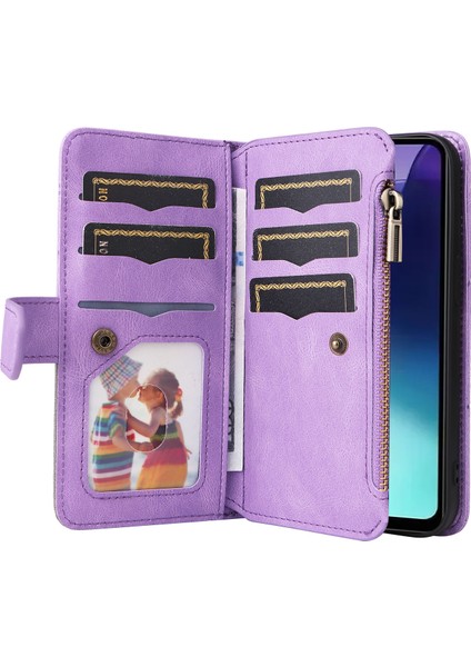 Çok Fonksiyonlu Xiaomi Redmi 14C 4g Kılıf Fermuar Cüzdan Deri Telefon Kapak Standı-Açık Mor (Yurt Dışından) fiyatları