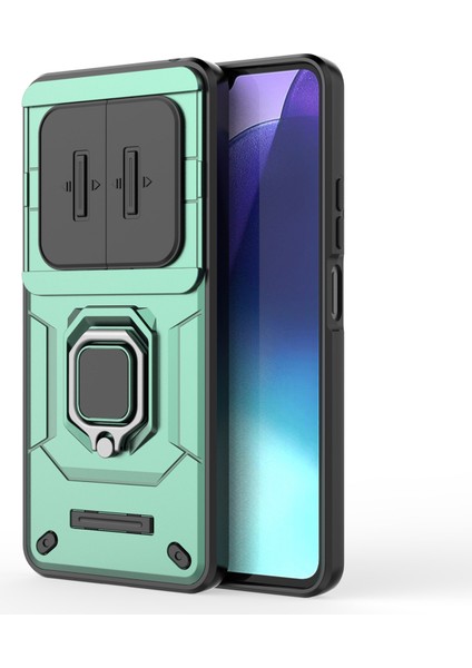 Xiaomi Redmi Için 14C 4g Kılıf Pc+Tpu Lens Kapaklı Kickstand Telefon Koruyucu-Yeşil (Yurt Dışından) fırsatları
