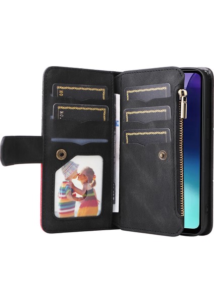 Çok Fonksiyonlu Xiaomi Redmi 14C 4g Kılıf Fermuar Cüzdan Deri Telefon Kapağı Standı-Siyah (Yurt Dışından) fiyatları