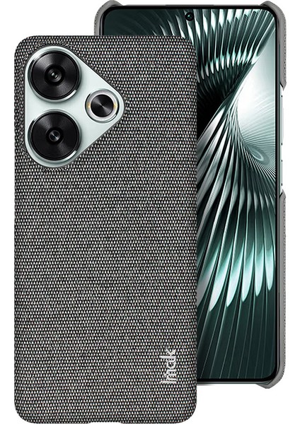 Xiaomi Poco F6 5g Kılıf Için Ruiyi Serisi Klasik Kumaş Doku Deri + Pc Telefon Kapağı-Koyu Gri (Yurt Dışından)