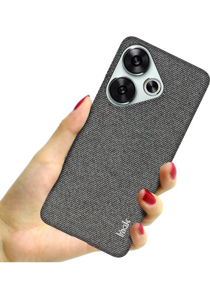 Xiaomi Poco F6 5g Kılıf Için Ruiyi Serisi Klasik Kumaş Doku Deri + Pc Telefon Kapağı-Koyu Gri (Yurt Dışından) modelleri