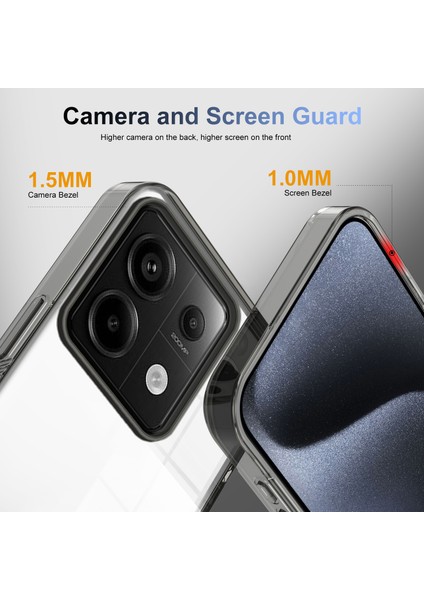 Xiaomi Redmi Için Not 13 Pro 5g Temizle Telefon Kılıfı Tpu Pc Kaymaz Damla Korumalı Arka Kapak-Siyah (Yurt Dışından) fiyatları