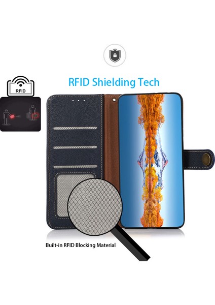 Xiaomi Redmi Note 11 Pro 4g(Mediatek) Rfıd Engelleme Tamamen Sarılmış Hakiki Deri Kabuk, Cüzdan ve Stand-Mavi (Yurt Dışından) fırsatları