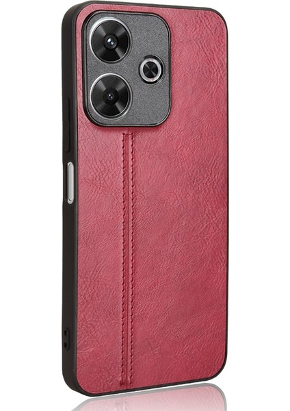 Xiaomi Redmi 13 5g/4g Kılıf Deri+Tpu+Pc Telefon Kılıfı Dikiş Hattı-Kırmızı (Yurt Dışından) fırsatları