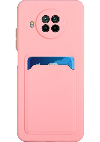 Xiaomi Mi 10T Lite 5g-Pembe Için Kart Yuvası Tasarımı Esnek Tpu Telefon Kılıfı Kabuğu (Yurt Dışından)