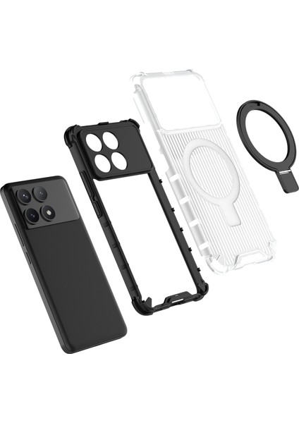 Xiaomi Poco F6 Pro 5g Için Kickstand Pc+Tpu Telefon Kılıfı Magsafe-Green ile Uyumlu Telefon Kılıfı (Yurt Dışından) fiyatları
