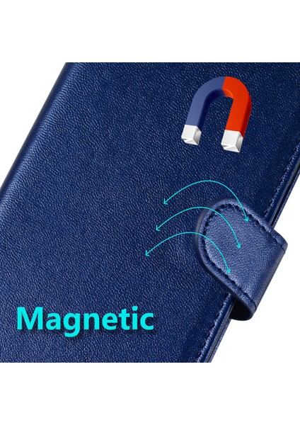 Xiaomi Redmi Için 14C 4g Kılıf Pu Deri Flip Telefon Kapağı Cüzdan Kart Yuvası Tutucu-Mavi (Yurt Dışından) fiyatları