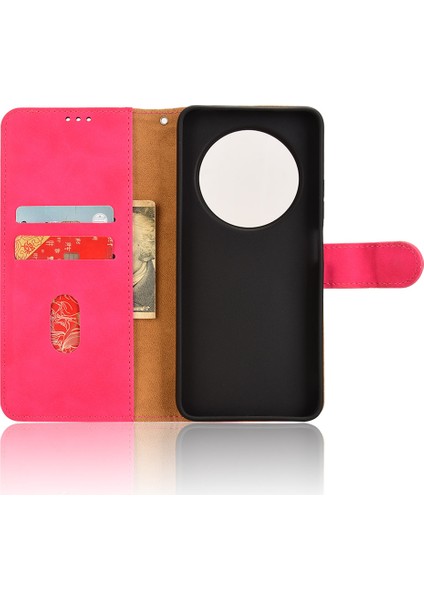 Xiaomi Redmi 14C 4g Deri Kılıf Için Cilt Hissi Düşme Önleyici Cüzdan Çevirmeli Telefon Kapağı-Kırmızı (Yurt Dışından) fırsatları