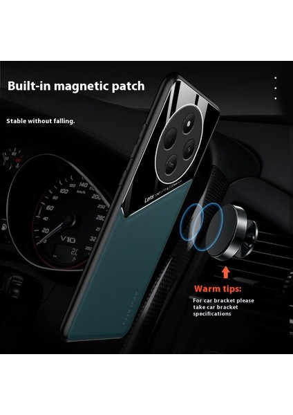 Xiaomi Redmi 14C 4g Kılıf Deri Kaplamalı Pc+Tpu Telefon Arka Kapak-Kırmızı (Yurt Dışından) indirimleri