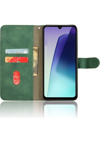 Xiaomi Redmi 14C 4g Deri Kılıf Için Cilt Hissi Düşme Önleyici Cüzdan Çevirmeli Telefon Kapağı-Yeşil (Yurt Dışından) fiyatları