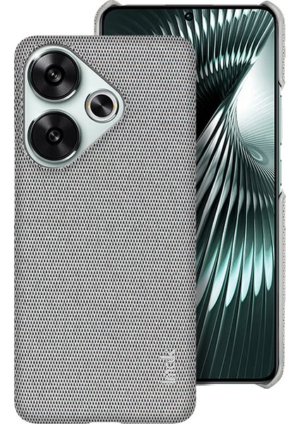 Xiaomi Poco F6 5g Kılıf Için Ruiyi Serisi Klasik Kumaş Doku Deri + Pc Telefon Kapağı-Açık Gri (Yurt Dışından)
