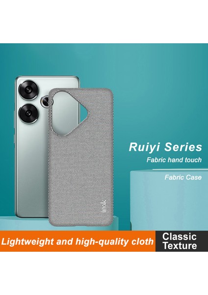 Xiaomi Poco F6 5g Kılıf Için Ruiyi Serisi Klasik Kumaş Doku Deri + Pc Telefon Kapağı-Açık Gri (Yurt Dışından) fiyatları
