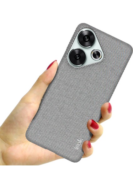Xiaomi Poco F6 5g Kılıf Için Ruiyi Serisi Klasik Kumaş Doku Deri + Pc Telefon Kapağı-Açık Gri (Yurt Dışından) modelleri