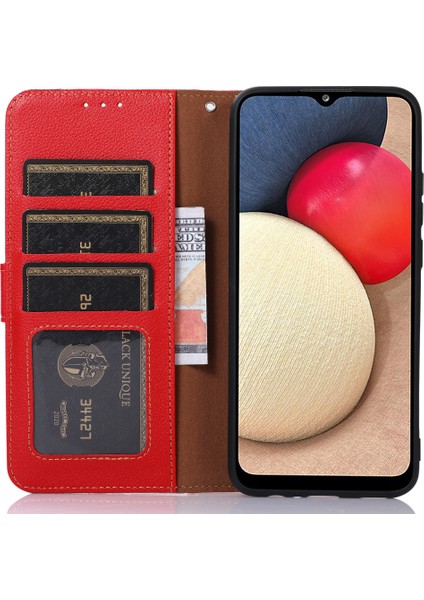 Redmi 14C 4g Kılıf Rfıd Engelleme Cüzdan Pu Deri Telefon Kapağı-Kırmızı (Yurt Dışından) fırsatları