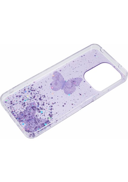 Aw Serisi Xiaomi Redmi 13 5g/13 4g Kılıf Epoksi Pvc Tpu Estetik Telefon Kapağı-Mor (Yurt Dışından) modelleri