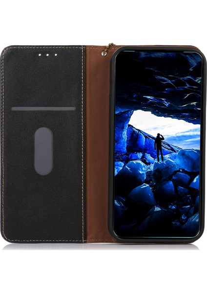 Xiaomi Redmi Için K70E 5g Cep Telefonu Kılıfı Hakiki Inek Deri Rfıd Engelleme Kabuk-Siyah (Yurt Dışından) fiyatları