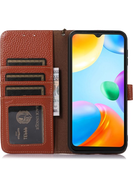 Xiaomi Redmi Note 13 Pro 5g Telefon Kılıfı Için Hakiki Inek Deri Kapak Kart Sahibinin-Kahverengi (Yurt Dışından) modelleri