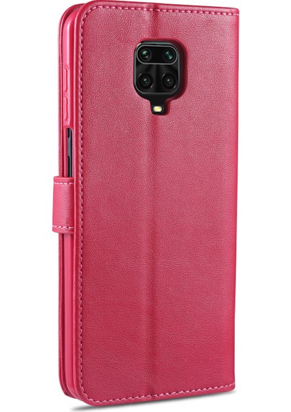 Xiaomi Redmi Note 9s-Kırmızı Için Deri Şık Telefon Kılıfı (Yurt Dışından) modelleri