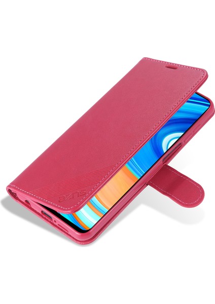 Xiaomi Redmi Note 9s-Kırmızı Için Deri Şık Telefon Kılıfı (Yurt Dışından) fırsatları