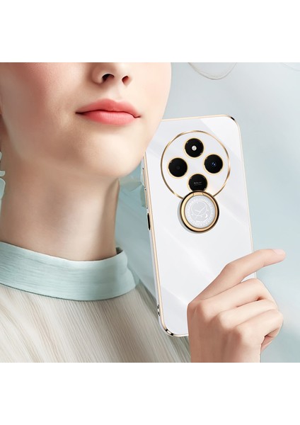 Xiaomi Redmi Için 14C 4g Kılıf Halka Kickstand Galvanik Tpu Telefon Kapağı-Beyaz (Yurt Dışından) fırsatları