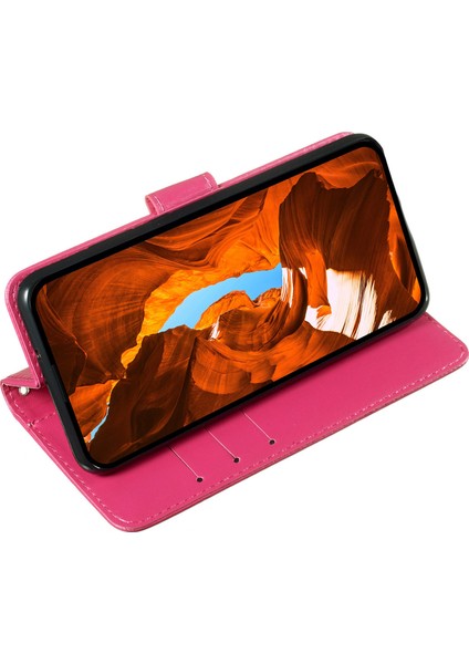 Xiaomi Redmi Için 14C 4g Kılıf Pu Deri Flip Telefon Kapak Cüzdan Kart Yuvası Tutucu-Gül (Yurt Dışından) fırsatları