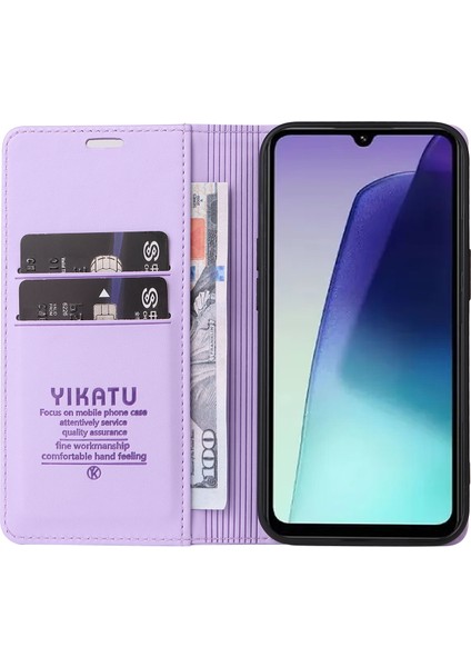 Xiaomi Redmi Için 14C 4g Kılıf Standı Deri Telefon Kapağı Güçlü Manyetik Kapatma-Mor (Yurt Dışından) modelleri