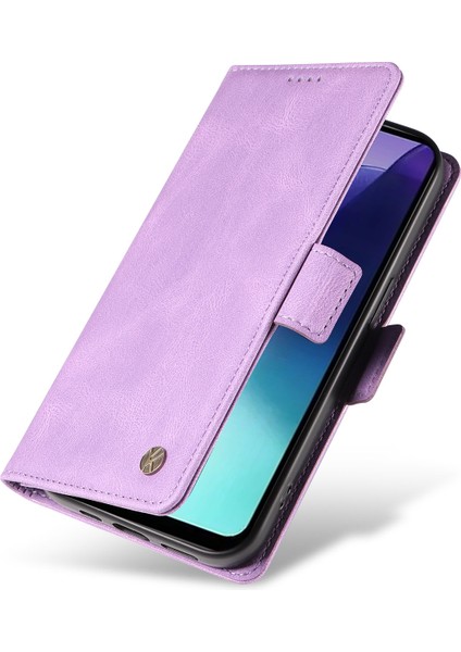 Xiaomi Redmi Için 14C 4g Kılıf Pu Deri Cüzdan Telefon Kapağı Cilt Dokunmatik Duygu-Mor (Yurt Dışından)