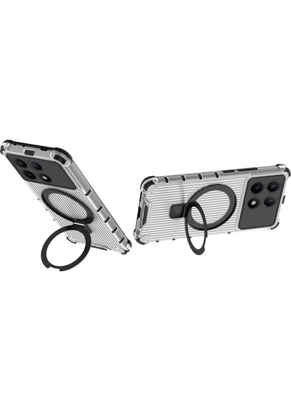 Xiaomi Redmi K70E 5g Kılıf Için Kickstand Pc+Tpu Telefon Kapağı Magsafe-Şeffaf ile Uyumlu (Yurt Dışından) fiyatları