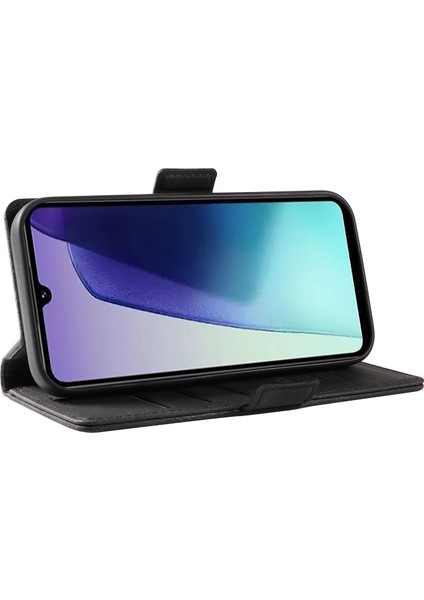 Xiaomi Redmi Için 14C 4g Kılıf Pu Deri Cüzdan Telefon Kapağı Cilt Dokunmatik Duygu-Siyah (Yurt Dışından)