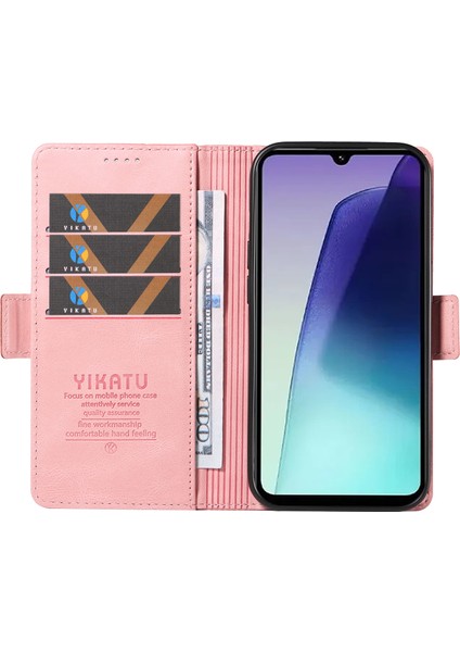 Xiaomi Redmi Için 14C 4g Kılıf Pu Deri Cüzdan Telefon Kapağı Cilt Dokunmatik Duygu-Pembe (Yurt Dışından)