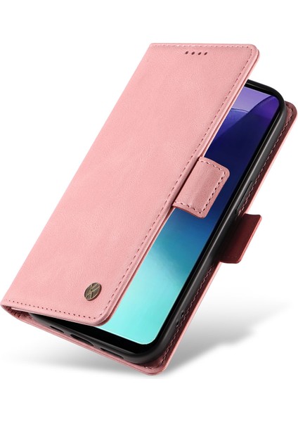 Xiaomi Redmi Için 14C 4g Kılıf Pu Deri Cüzdan Telefon Kapağı Cilt Dokunmatik Duygu-Pembe (Yurt Dışından)