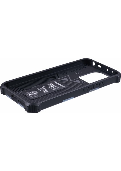 Xiaomi Redmi Note 13 4g Kılıf Kickstand Pc+Tpu Telefon Kapağı Kamuflaj Tasarım-Mavi Için (Yurt Dışından)