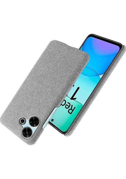 Xiaomi Redmi 13 4g Kılıf Kumaş Dokusu Çizilmez Koruyucu Pc Telefon Kapağı-Açık Gri Için (Yurt Dışından) fiyatları