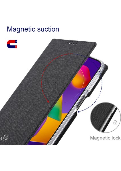 Xiaomi Mi 10T Lite 5g-Siyah Için Kart Yuvalı Tam Korumalı Deri Stand Kılıfı (Yurt Dışından)