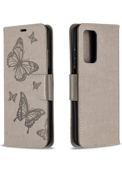 Baskı Ler Desenli Cüzdan Standı Deri Kılıf Xiaomi Redmi K30S-GRI (Yurt Dışından) fırsatları