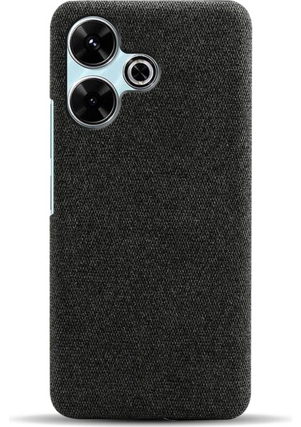 Xiaomi Redmi 13 4g Kılıf Kumaş Dokusu Çizilmez Koruyucu Pc Telefon Kapağı-Siyah Için (Yurt Dışından) modelleri