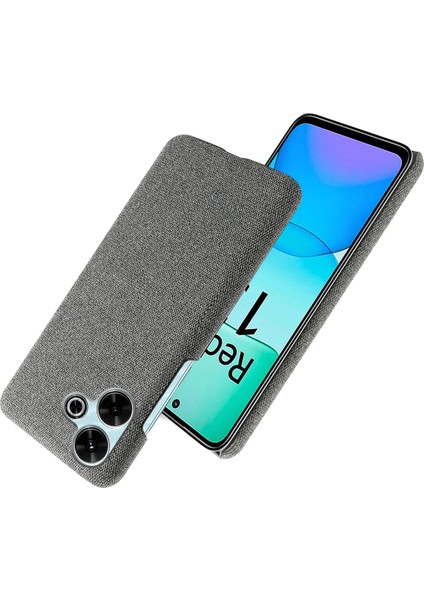 Xiaomi Redmi 13 4g Kılıf Kumaş Dokusu Çizilmez Koruyucu Pc Telefon Kapağı-Gri (Yurt Dışından) fiyatları