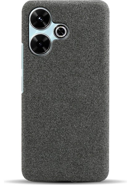 Xiaomi Redmi 13 4g Kılıf Kumaş Dokusu Çizilmez Koruyucu Pc Telefon Kapağı-Gri (Yurt Dışından) modelleri