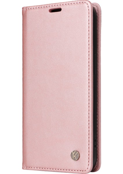 Xiaomi Redmi Için 14C 4g Kılıf Standı Deri Telefon Kapağı Güçlü Manyetik Kapatma-Gül Altın (Yurt Dışından) fiyatları