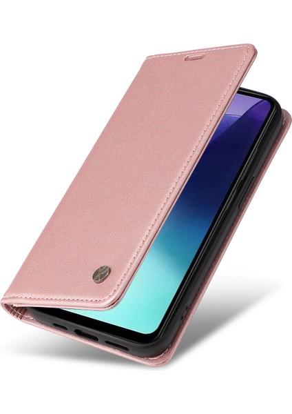 Xiaomi Redmi Için 14C 4g Kılıf Standı Deri Telefon Kapağı Güçlü Manyetik Kapatma-Gül Altın (Yurt Dışından) indirimleri