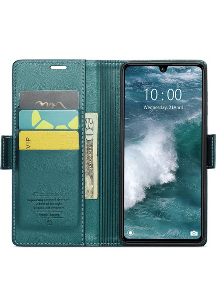 Xiaomi Redmi 13C 4g/redmi 13C 5g Kılıf Parlak Rfıd Engelleme Cüzdan Kapağı-Yeşil (Yurt Dışından) fiyatları