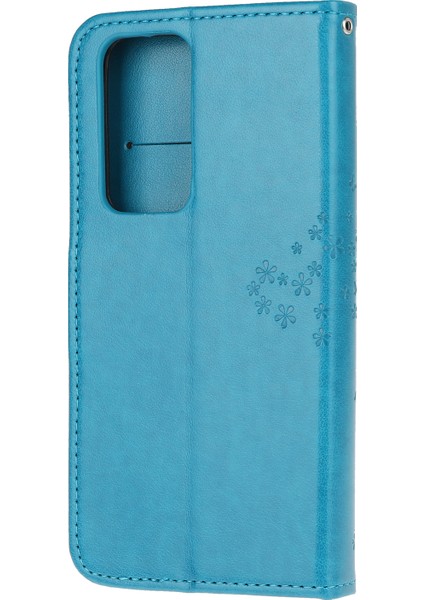 Xiaomi Redmi K30S-MAVI Için Baskı Ağacı Baykuş Pu Deri Cüzdan Kılıf (Yurt Dışından) modelleri
