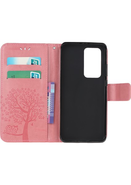 Xiaomi Redmi K30S-PEMBE Için Baskı Ağacı Baykuş Pu Deri Cüzdan Kılıf (Yurt Dışından) indirimleri