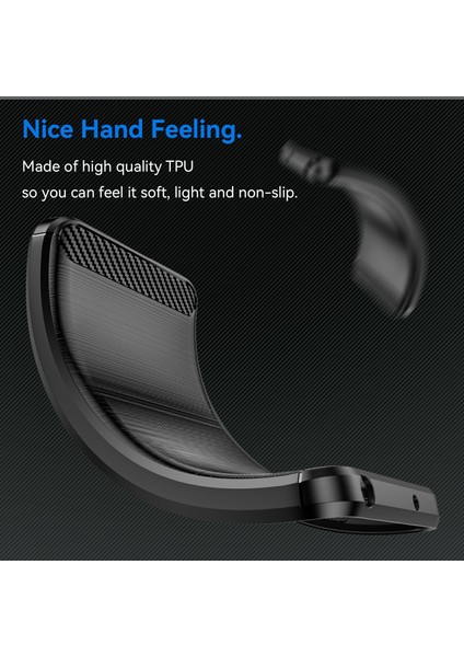 Xiaomi Redmi Için 13 4g/13 5g/poco M6 4g/not 13R 5g/poco M6 Artı 5g Kılıf Karbon Fiber Doku Tpu Fırçalanmış Telefon Kapağı-Siyah (Yurt Dışından) fiyatları