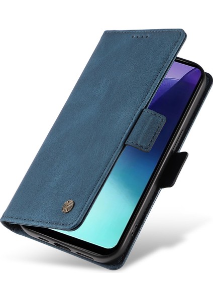 Xiaomi Redmi Için 14C 4g Kılıf Pu Deri Cüzdan Telefon Kapağı Cilt Dokunmatik Duygu-Mavi (Yurt Dışından)
