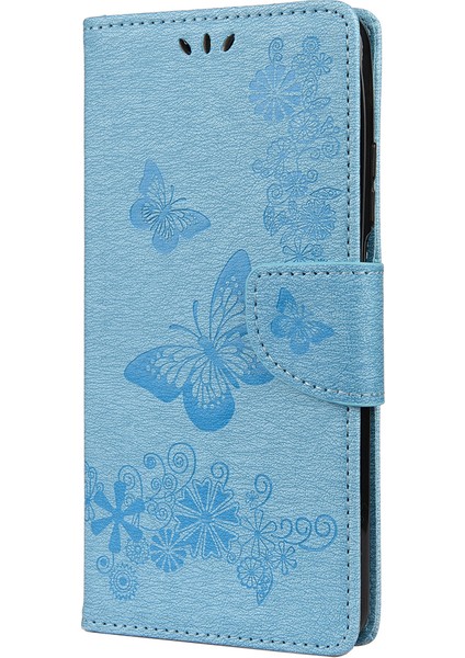 Baskı Desenli Deri Cüzdan Telefon Kabuğu Için Xiaomi Mi 10T 5g/mi 10T Pro 5g-Mavi (Yurt Dışından) fiyatları